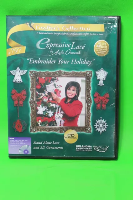 CD Expresivo Bordador de Encaje Vacaciones Multiformato Máquina Bordado Diseños