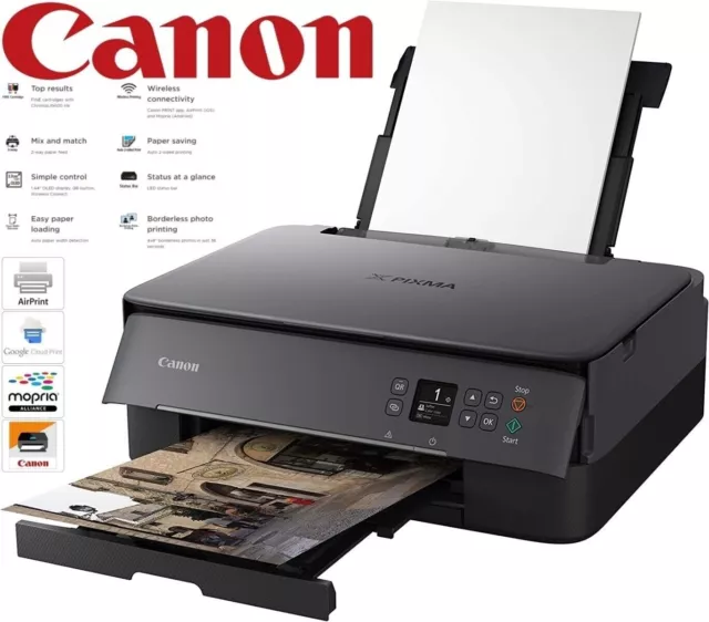2 Year Warranty Canon Pixma TS3350 Inkjet All-in-One Wifi Printer - with ink