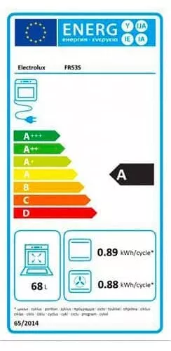 Electrolux Forno Incasso Elettrico Ventilato Grill 70 Lt Classe A 60 cm FR53S 2