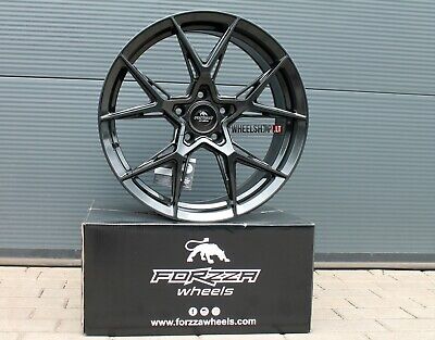 NEW 4 x 18 inch alloy wheels 5x100 Forzza Oregon Black Magic 8J R18 Felgen