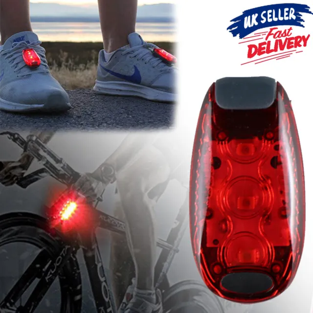 Back Rear Running Bike Tail Warning Lamp Safety Helmet LED Bicycle Cycling Light