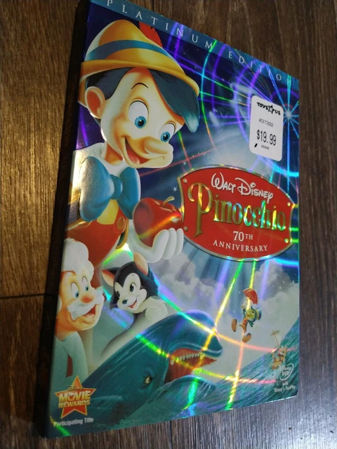 Pinocchio (DVD, 2009, 2-Disc Set, 70th Anniversary Platinum Edition) sealed