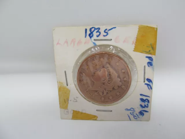 1835 Grande Centavo Corona Matrona Cabeza Liberty Cobre Moneda