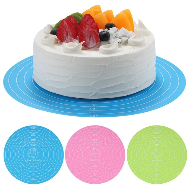 de cuisson en silicone Tampon à gâteau, Avec l'échelle de taille Tapis roulant,