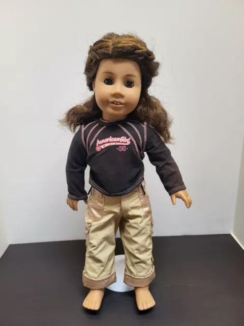 American Girl Doll 18" Truly Me 26 Dark Skin Brown Curly Hair Brown Eyes JLY