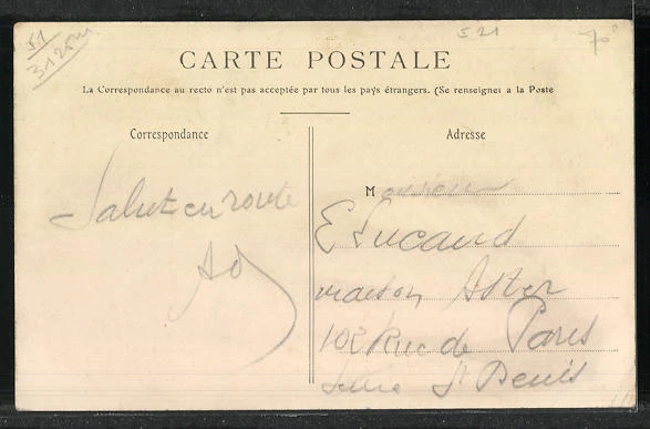 CPA Dormans, Faubourg de Paris, street view with homes 1907 2