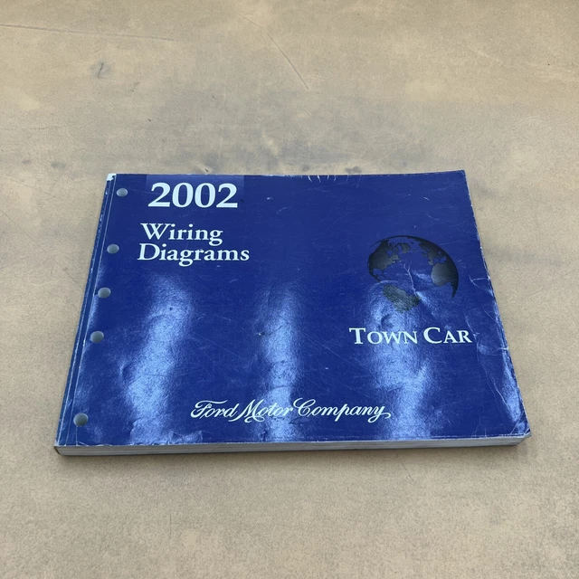2002 Ford Lincoln Town Car Wiring Diagrams Repair Service Manual Original OEM