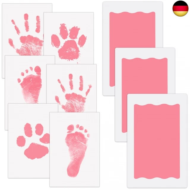 TOYESS Baby Hand- & Fußabdruck Set - Saubere Stempelkissen Für Bleibende Erinnerungen