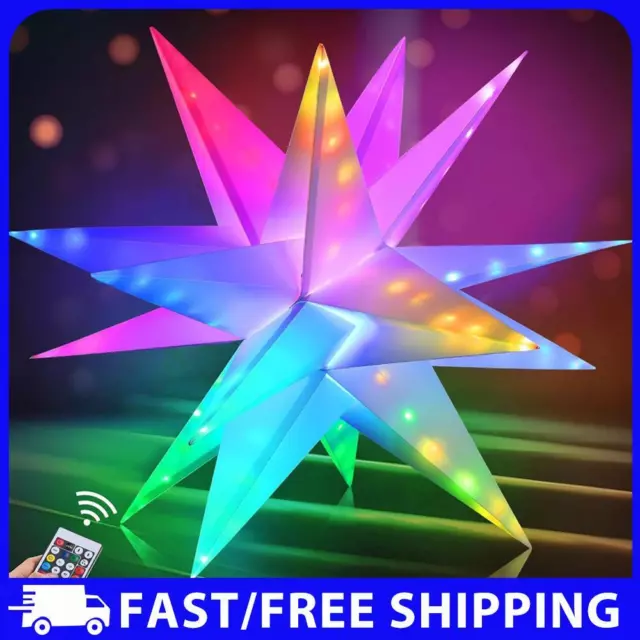 Moravian Star Outdoor Light APP Remote Control LED Christmas Star Tree Topper
