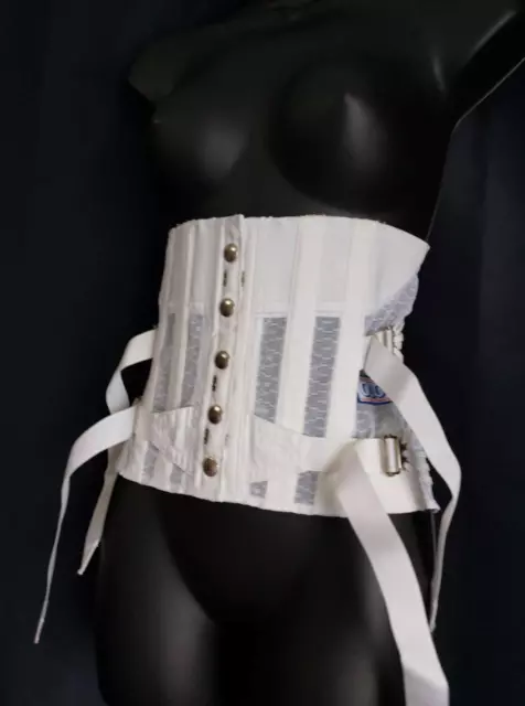 SCULPTING OTC vintage MEDICAL HEAVY DUTY Fan Lacing CORSET GIRDLE -sz 38