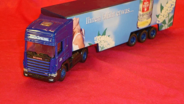 Miniature Galgo Argentine - Camion Scania Semi-remorque F1 Renault Elf - 17,5 Cm