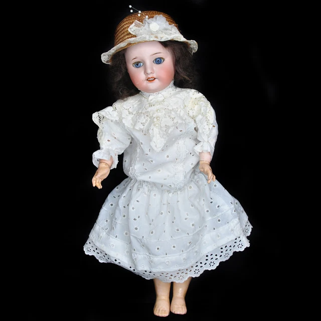 Poupée ancienne D SFBJ 60 PARIS 2 45cm  17,7" Antique French bisque doll SFBJ 60