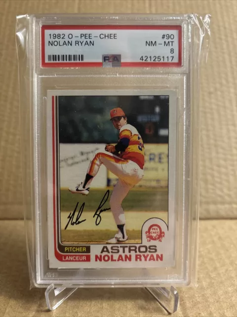 1982 O Pee Chee Nolan Ryan PSA 8