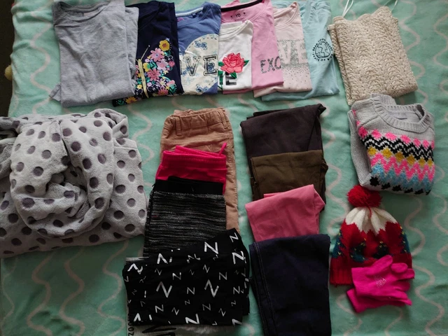 Girl's Clothing Bundle, T shirts, leggings, skirt, jumper, shorts.. 8 - 10 Years