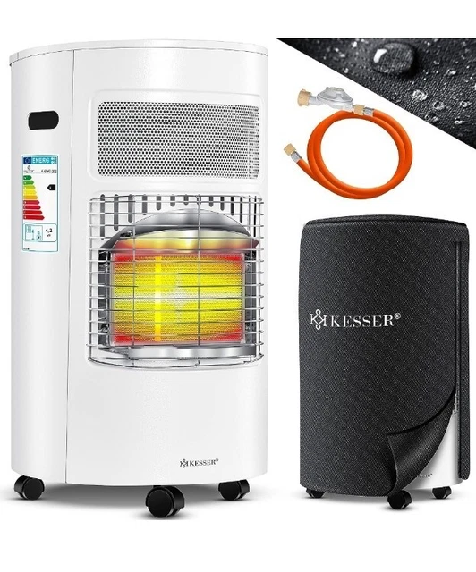 KESSER Gasheizer Gasofen Keramik Heizstrahler Gasheizung 4200Watt
