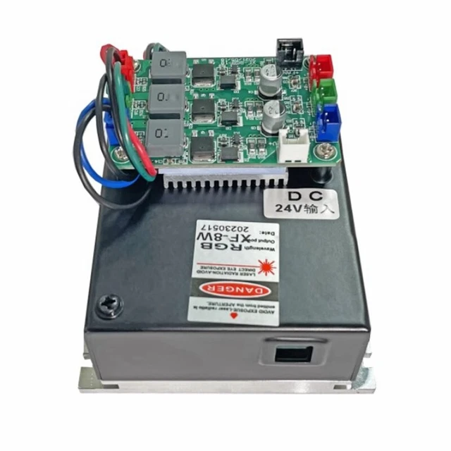 RGB 8W Full Color Laser Module Red/Green/Blue Combined White Laser Stage Lamp