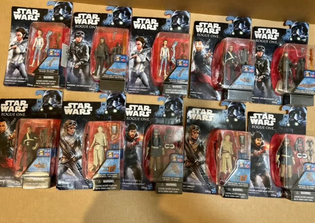 Star Wars 3.75 Inch Figure, Hasbro (10 Figures) Job Lot , New, Damage Packaging