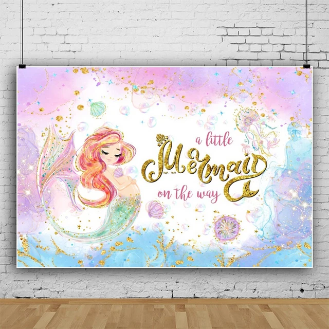LITTLLE MERMAID BACKGROUND Birthday Photo Under The Sea Backdrop Party ...
