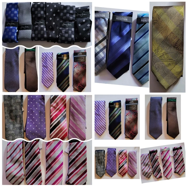 Designer Neck Tie Lot of 30 Silk NEW w Tags Calvin Klein,Sean John,Ralph Lauren