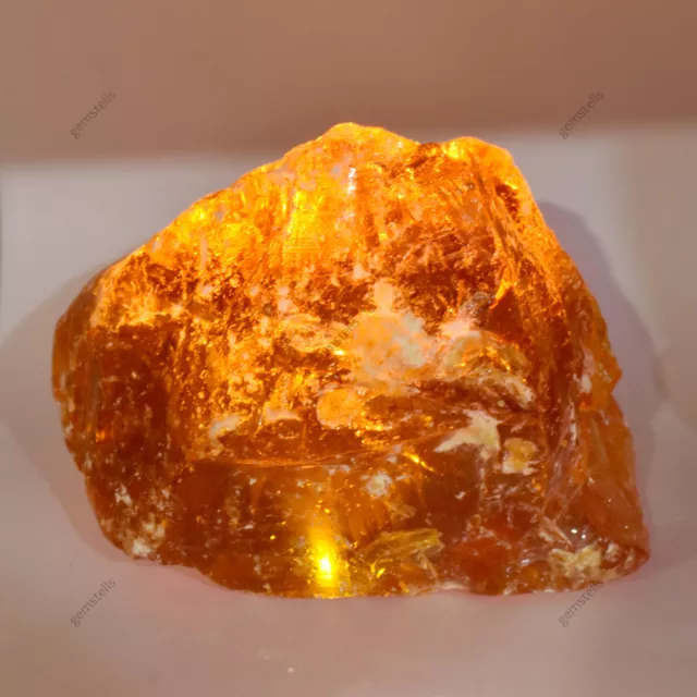 CERTIFIED 2500.00 Ct Natural Raw Amber Orange Uncut Rough Loose Gemstone 3