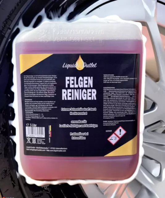 Liquid Outlet Felgenreiniger 5L❗️KONZENTRAT❗️Reiniger für Alu & Stahl Autopflege