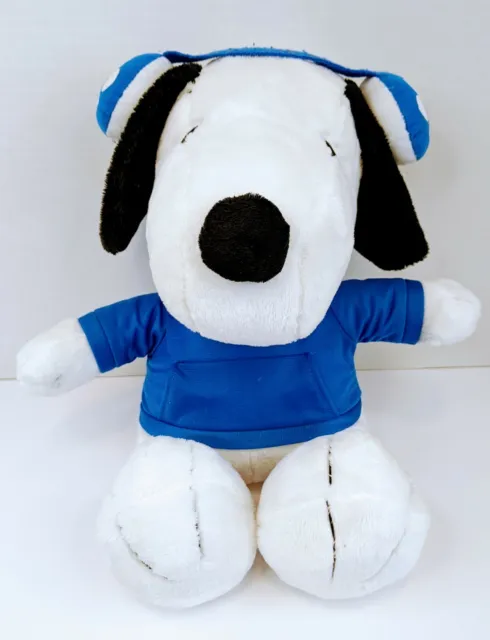 Peanuts 12" SNOOPY with Blue Hoodie and Ear Muffs plush stuffed.           21