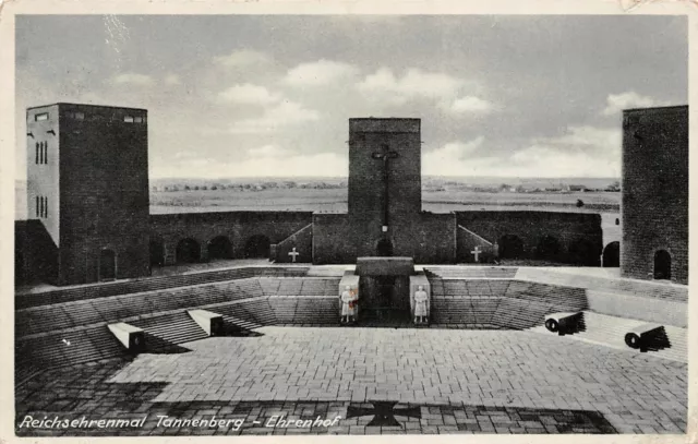 Reichsehrenmal Tannenberg Ehrenhof Hohenstein Ostpr. Postkarte AK