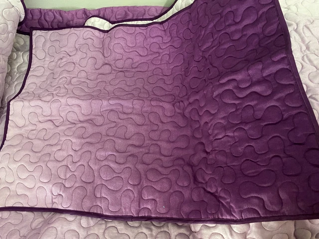 Samantha Brown 2pc Ombre Coverlet Set, Twin, Lavender - 3R_58 2