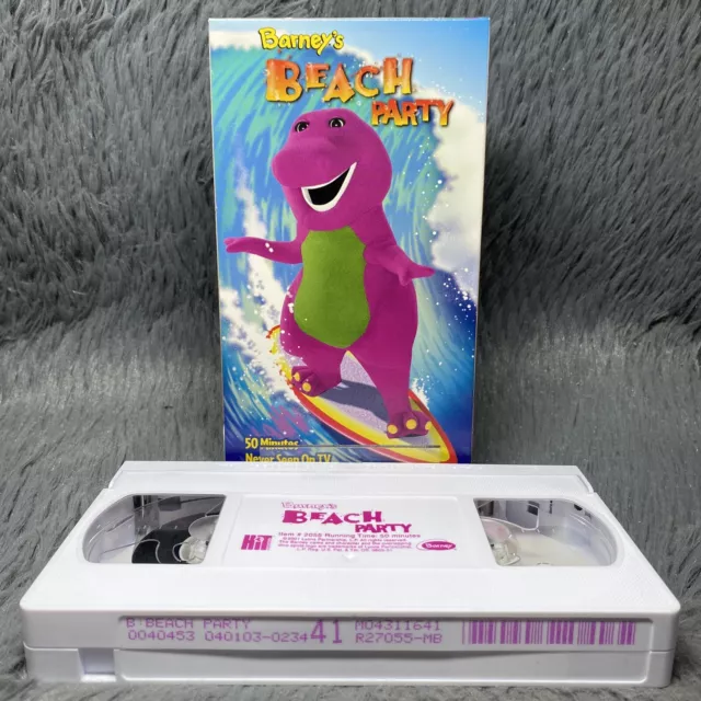 BARNEYS BEACH PARTY VHS 2004 HiT Never Seen On TV Barney Purple ...