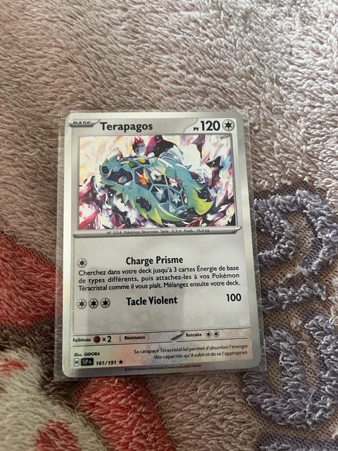 Terapagos 161/191 Holo O Reverso (Aleatorio) – Caja Myboost X Con 10 Cartas Pokémon En Francés