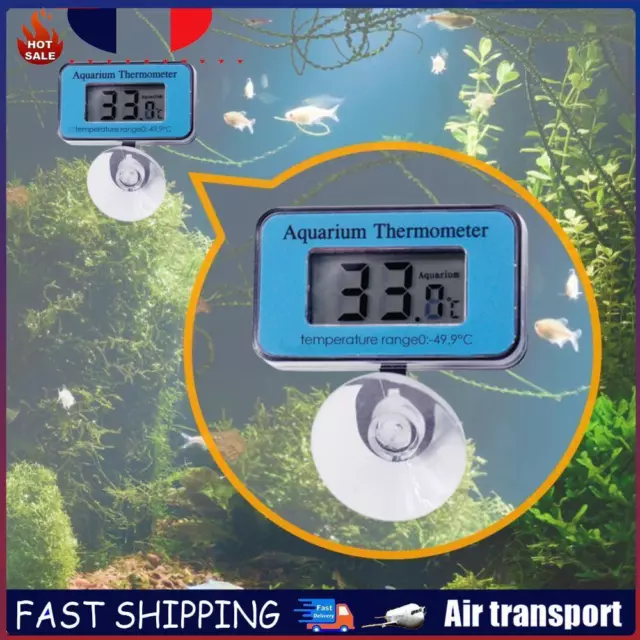 Fish Tank Aquarium Thermometer Suction Submersible Water Temperature Measurement