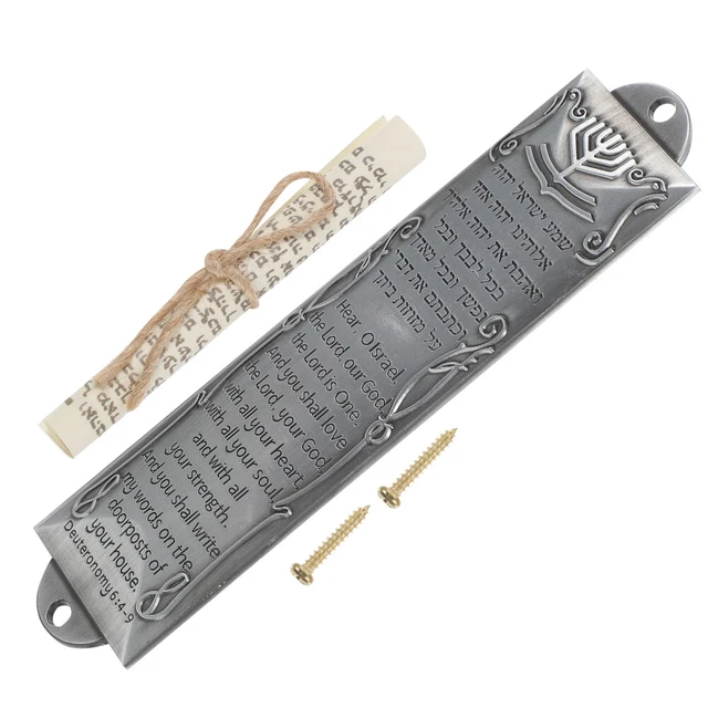 RELIGIOUS HOLY SCROLL Mezuzah Door Frame Retro Classic Vintage Metal £6