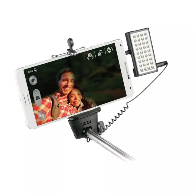 Flash con luz Led Negro con jack 3,5mm para Smartphones Muvit iO.