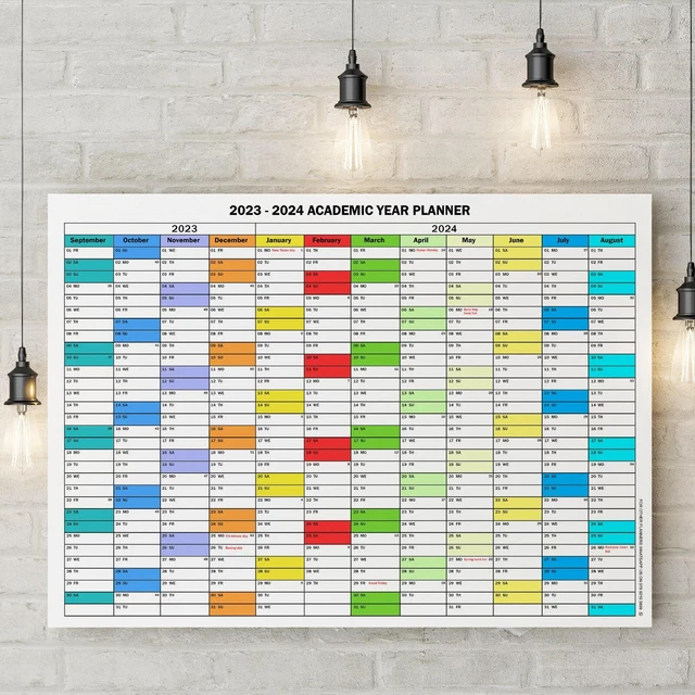 20232024 MIDYEAR WALL Calendar A2+ Planner Academic Home Office 14
