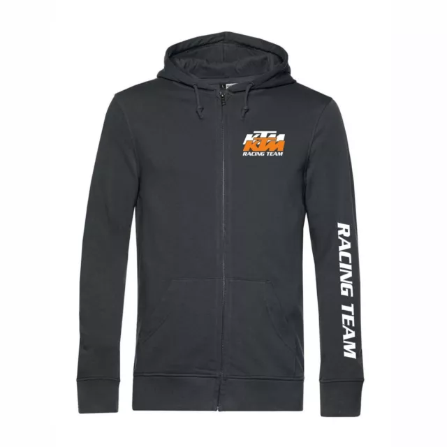 Felpa con cappuccio nera KTM ready to RACE enduro stampa loghi cool