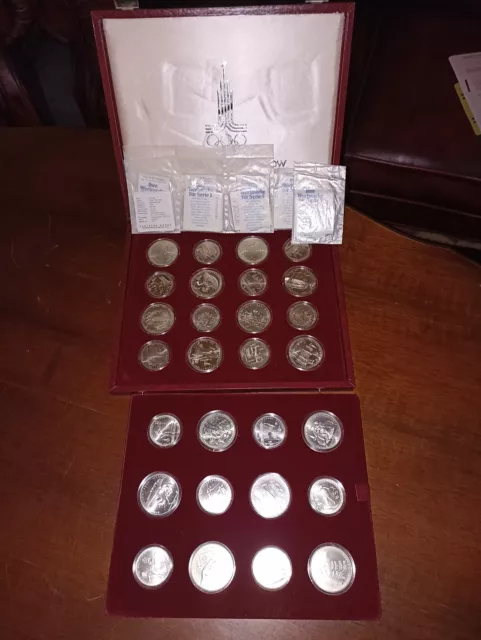 Silbermünzen Olympiade Moskau