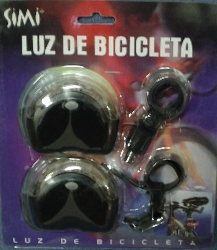 Lote 100 Blister Luces Para La  Bicicleta -Juego De 2 Con Sus Soportes