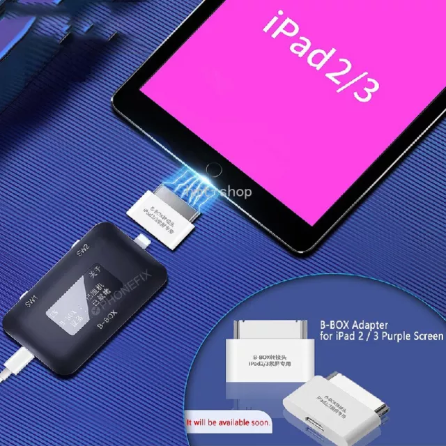 JC B-BOX C3 Purple Screen Adapter for ipad 2 3 Unlock Modify NAND Syscfg Data