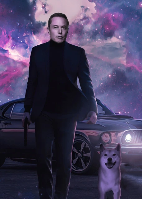nft crypto art dogecoin MUSKS DOGE dogeparty raredoge elon musk DIGITAL ASSET