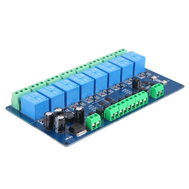 MODBUS-RTU 8 CHANNEL Relay Module Modbus RTU 8 Input RS485 ...