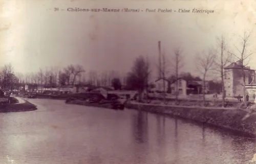B2892+ Cpa 51  Chalons Sur Marne Pont Pochet