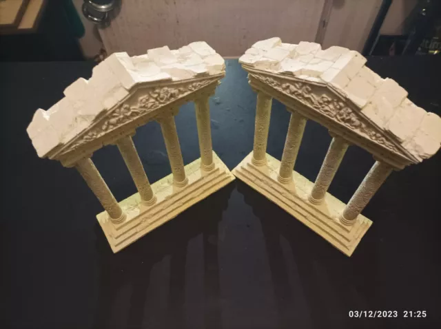 2 Décoration  pour aquarium  x4 colonnes tyle antique grec Athènes pour aquarium
