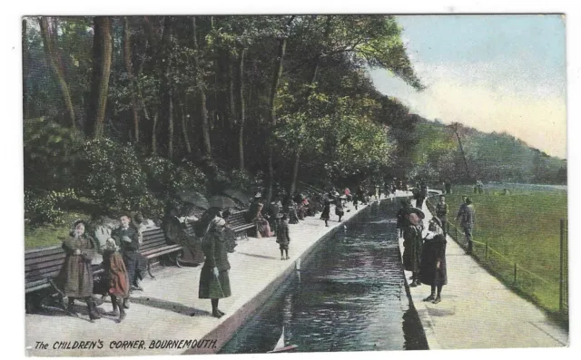 Old Postcard 1907 - Bournemouth - Childrens Corner