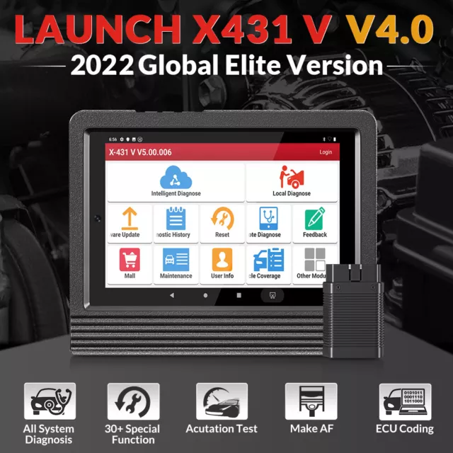 2024 LAUNCH X431 V V4.0 OBD2 Bidirectional Diagnostic Scanner Tool KEY Coding 2