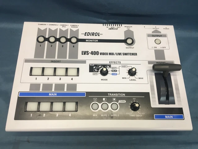 ROLAND EDIROL LVS-400 4-Channel Video Mixer Switcher Used
