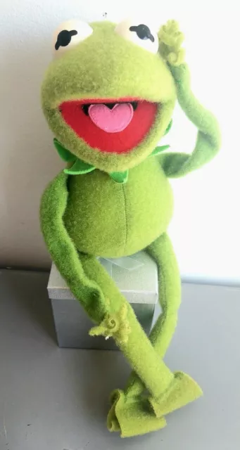 Vintage Kermit The Frog Plush Jim Henson Muppets 18" Stuffed Animal Fisher Price