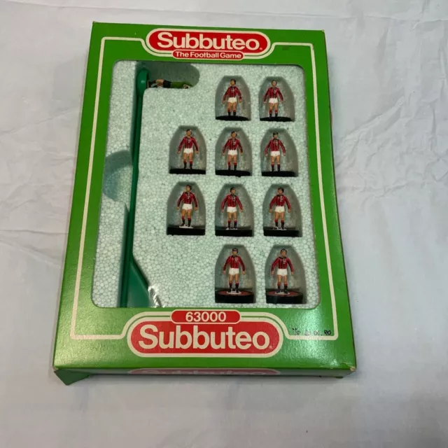 Subbuteo Vintage Squadra Milan Originale Subbuteo Anni 80! No Zuego, No Legend