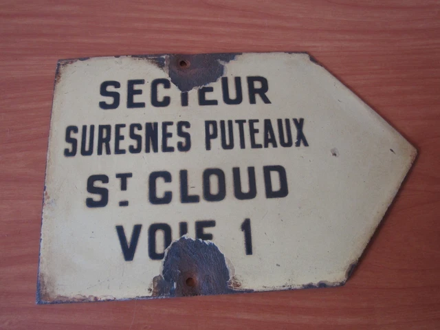 Plaque émaillée SNCF - ne traversez pas - | Au temps qui passe