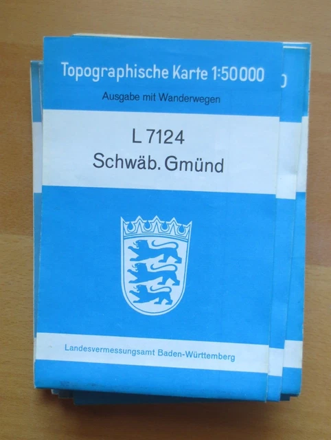 r1-1) Topographische Karte 1 : 50000   Schwäb. Gmünd  L 7124