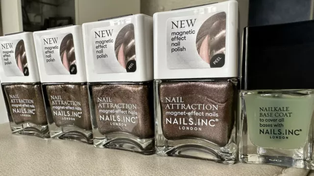 Nails.INC London Nagellack Magnetic Attract What You Want Metallic Base Coat